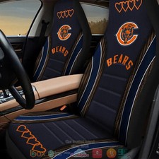 American FootBall Club Nfl Heart Dark Blue Car Seat Covers Limited Edition picture