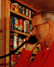 Advertisement For Wall Telephone/Workshop/Tools & Tin Cans/Office Phone -A110 picture