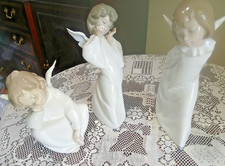 Lladró Angel Figurines – Set of 3 – Retired #4959 #4960 #4961 – Hand Made in Spa picture