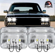 4PCS LED Headlights For 1989-1991 Chevy Suburban H4701 H4703 High Low Beam AAA picture