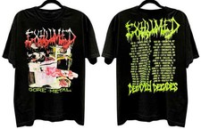 Exhumed rock punk tour short sleeve black color 2 side shirt reprint VK07623 picture