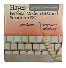Vintage HAYES Personal Modem 1200 & Smartcom EZ in box Factory Sealed  & NEW picture
