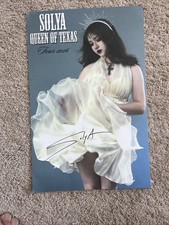 SIGNED Solya Queen of Texas Vip Signed Poster Autographed picture