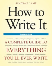 How to Write It, Third Edition: A Com..., Sandra E Lamb picture