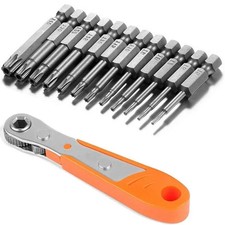 12pcs T6-T40 Magnetic Head Torx Screwdriver Bit Set Security Tamper Proof Star picture