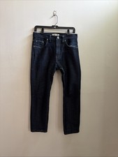 MEN’S NAKED FAMOUS DENIM EASY GUY TATAMI DISTRESSED INDIGO SIZE 30 WAIST 30x25 picture