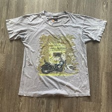VINTAGE 1996 HARLEY-DAVIDSON TEE T-SHIRT MEN'S SIZE LARGE FADED THRASHED picture