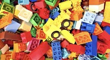 Lego Duplo Brick 100 Bricks Bulk Lot Parts Random Assorted Kids CLEAN picture