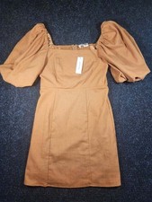 NWT Francesca's Mi Ami Puff Sleeve Mini Dress Size S picture