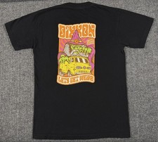 Dixxon Flannel Co Shirt Mens Medium Wizard Psychedelic Graphic Made USA Black picture