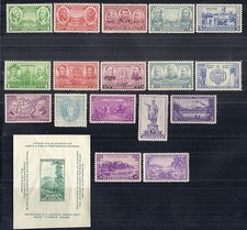 US 1937 Complete Commemorative Year Set of 18 w/ SS - Army & Navy - MNH picture
