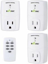 BN-LINK Wireless Remote Control Outlet Switch Power Plug -1 remote 3 plugs picture