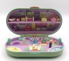 Vintage 1992 Bluebird Polly Pocket Babysitting Stamper Playset With 2 Dolls picture