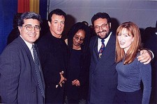 Terry Semel Sylvester Stallone Whoopi Goldberg and Julianne Moore Old Photo picture