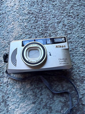 Nikon One Touch Zoom 90 AF Quartz Date 35mm Point & Shoot, Flash, Silver picture