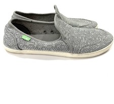 Sanuk  Women Comfort Casual Moccasin  slip-on shoes  Gray Textile  US 10/UK 8 picture