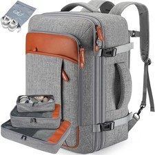 Lumesner 40L Expandable Carry On Travel Backpack with 4 Packing Cubes picture
