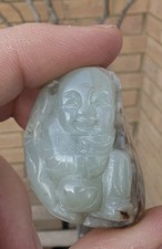 UNUSUAL  CHINESE 18TH/19TH CENTURY RUSSET JADE/HARDSTONE FIGURE picture