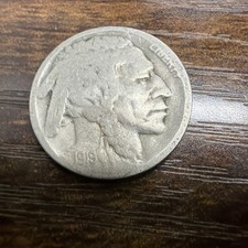 1919-D Buffalo Nickel Semi-Key Date Restored Five Cent 5c Actual Coin picture