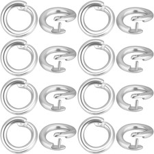 1 Box 50Pcs Locking Jump Rings OD 5.5Mm ID 3Mm 925 Sterling Silver picture