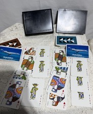 Vintage El Al Israel Airline 2-Deck Biblical Playing Cards Set by Jean David picture