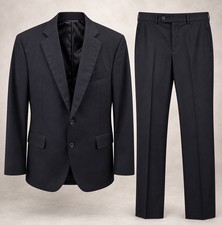 Brooks Brothers 1818 Suit Mens 42S Regent Wool Navy Union Made Trabaldo Togna picture