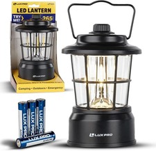 LUXPRO Retro Lantern LP1535 Battery-Powered Emergency Water-Resistant Hiking LED picture