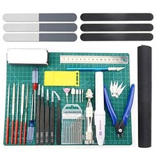 BXQINLENX Professional 33 PCS Model Tools Kit Modeler Basic Tools Craft Set Hobb picture