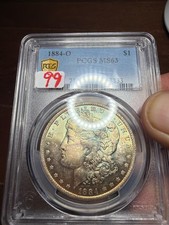 Beautiful Pastel Toner 1884-O Morgan Dollar. PCGS MS63. Item#99 picture