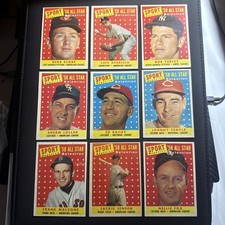 1958 Topps Sport Magazine All-Star (9) Card Lot. CLEAN STARTER SET. Invest 968 picture