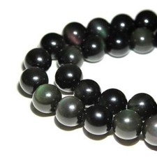 Rainbow Obsidian Smooth Round Beads 4mm 6mm 8mm 10mm 12mm 15.5