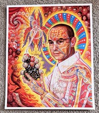 Alex Grey Art Print St. Albert Hofmann & The LSD Revolution S/# 100 Psychedelic picture