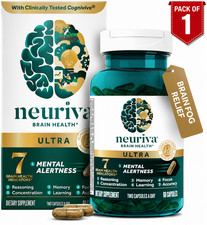 Neuriva Ultra Brain Health Memory Focus Mental Alertness 60 Caps B12 & Vitamin B picture