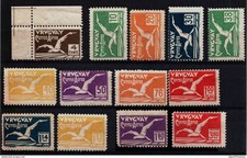 1928 Albatross Bird * Uruguay Sc #C14-C25 $520 Art Deco by Arch. Scasso 1930 picture