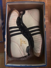 Adidas Vintage Football 54 463600 9.5 White Black Cleats 1954 World Cup Reissue picture