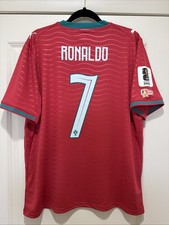 Ronaldo #7 Mens LARGE PUMA Portugal Home Fan Legacy World Cup Jersey  picture