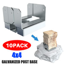 10Pcs 4x4 Concrete Deck Post Anchor Base Adjustable Metal Post Bracket Post Base picture