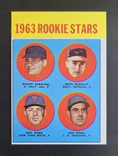 1963 Topps #562 Rookie Stars - Dave McNally / Cardinal / D. Rowe / K. Rowe - EX picture