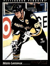 1993-94 Pinnacle #310 Mario Lemieux Penguins picture