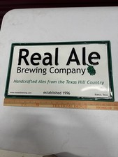 Real Ale Brewing Company Brewery TEXAS COW  SIGN MAN CAVE Metal picture
