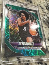 Panini 2025-26 Prizm Olivia Miles #123 Green Prizm NCAA Notre Dame 6/8 picture