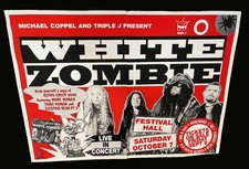 WHITE ZOMIBE MEGA RARE 1995 AUSTRALIAN SHOW HUGE 80x60 EURO SUBWAY POSTER VG picture