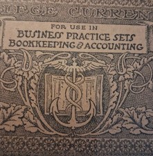 SLING's 🪙1800s Business Practice 20 Obsolete College Currency  picture