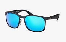 New Ray-Ban RB 4264 601-S/A1 58-18 Blue Mirror Polarized CHROMANCE Sunglasses picture