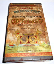 GRANDE 25 CIGARETTES TIN G.N.TOBACO CO EGYPT WW1 1914 EMPTY RARE picture