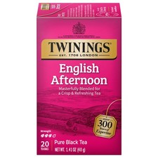 Twinings English Afternoon Black Tea - 20 Individually Wrapped Teabags picture