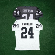 Charles Woodson Reebok NFL Oakland Raiders Authentic On-Field EQT Jersey picture