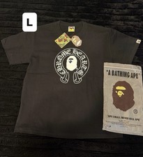 A Bathing Ape BAPE x Chrome Hearts Graphic Tee Black Men's Size L picture