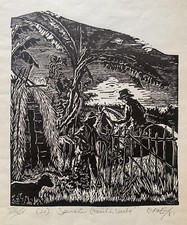 ANTONIO CANET - Cecilia Valdés - Xilography Linocut - Signed Orignal 1981 picture