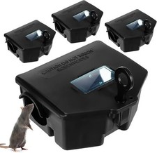 4 Pcs Rat Bait Station with Keys and Visible Window picture